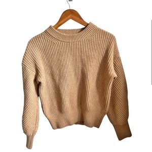 Madewell Knit Sweater in Tan - Size Small